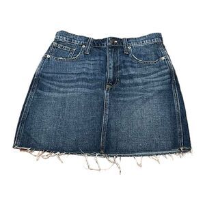 Madewell Women’s Denim Skirt, Rawcut Hem, See Photos For Measurements/Size